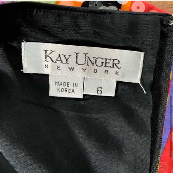 Kay Unger Colorful Striped Sequin Top - Picture 5 of 10